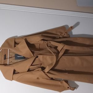 Pretty little things plus premium maxi panel detailed coat